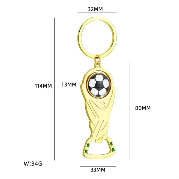 Soccer Themed Key Chain