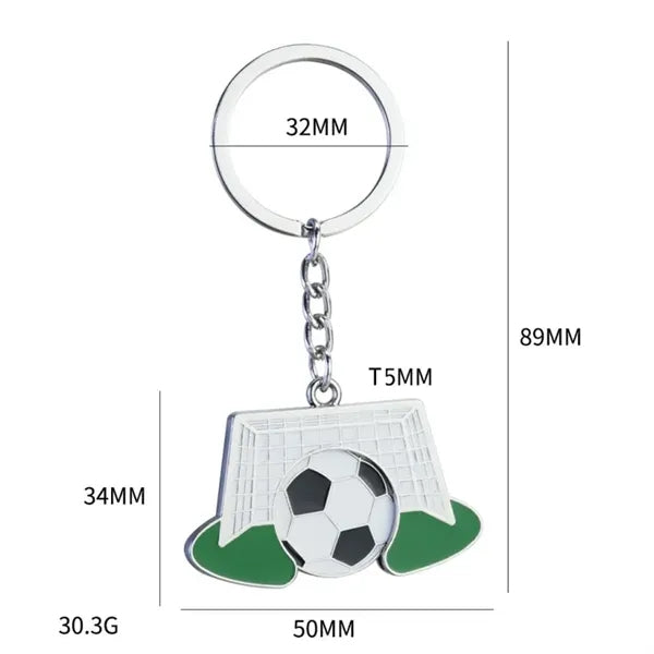 Soccer Themed Key Chain