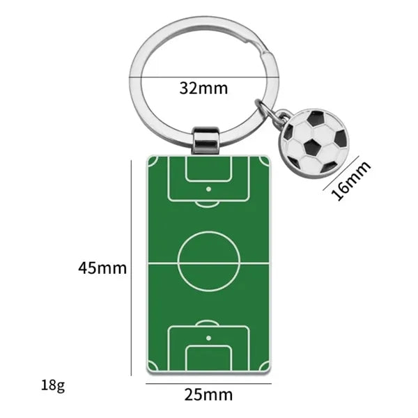 Soccer Themed Key Chain