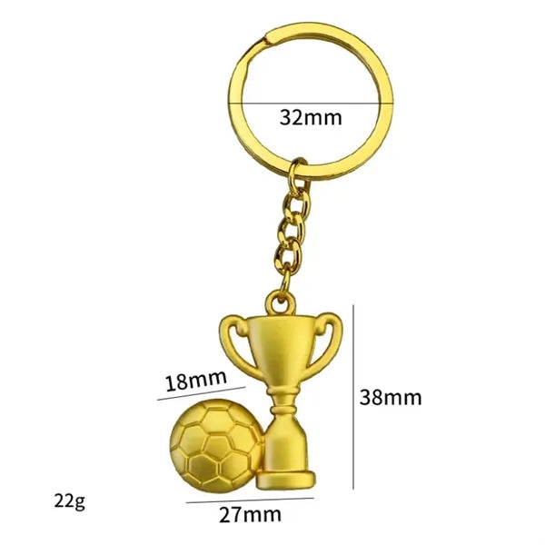 Soccer Themed Key Chain