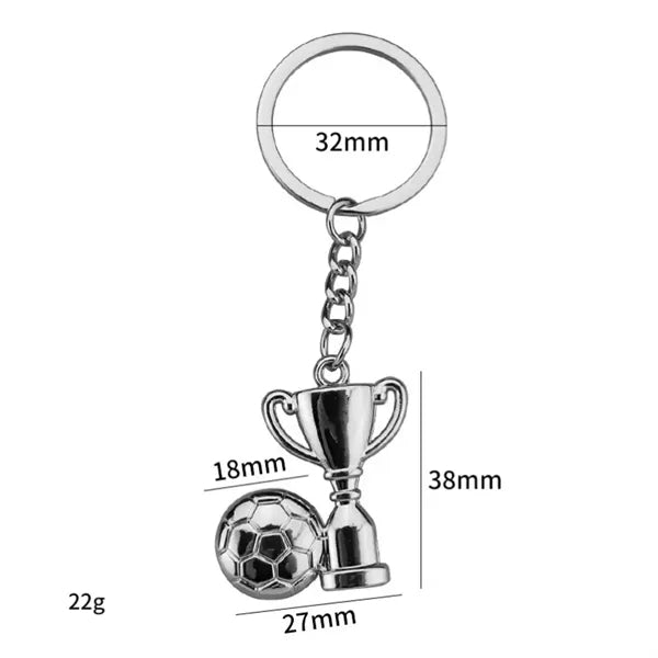 Soccer Themed Key Chain
