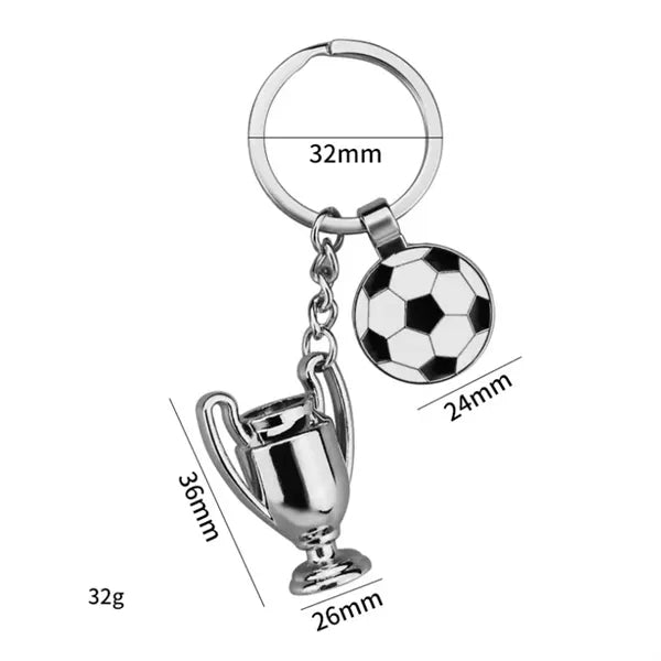 Soccer Themed Key Chain