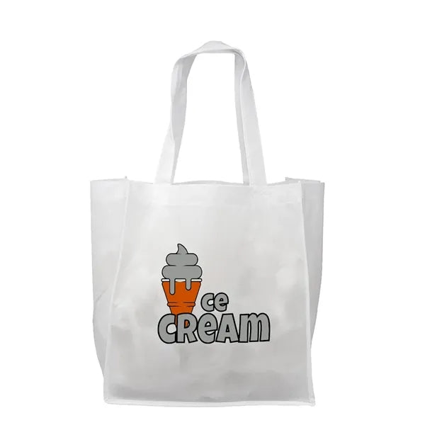 Non-Woven Polypropylene Tote - 12"W x 12.75"H x 8"D