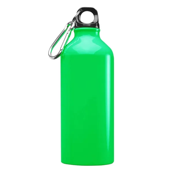 Aluminum Sports Water Bottle - Carabiner, 20 oz.