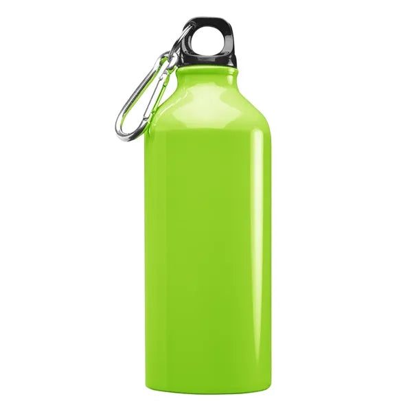 Aluminum Sports Water Bottle - Carabiner, 20 oz.