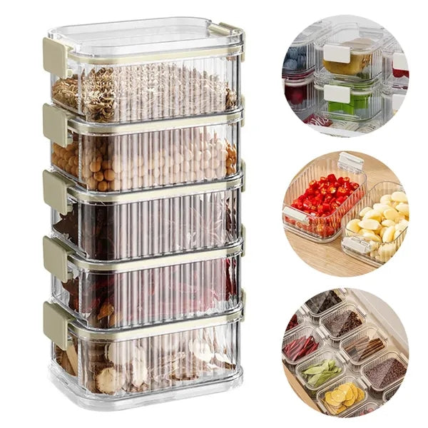 Stackable Food Sealing Jar Lunch Box Set Containers