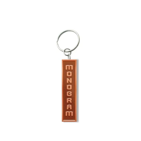 Solid Iron Keychain with Antique Copper Plating