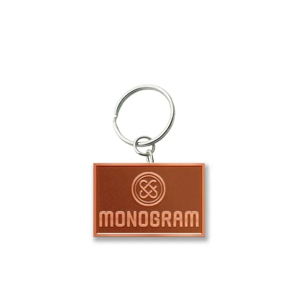 Solid Iron Keychain with Antique Copper Plating