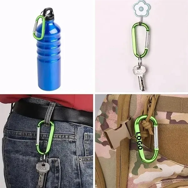 2.5" Aluminum D-Ring Carabiner Keychain Clips