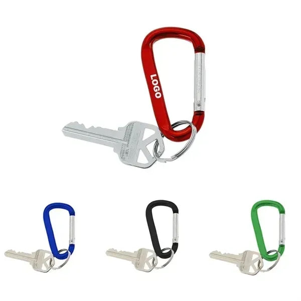2.5" Aluminum D-Ring Carabiner Keychain Clips