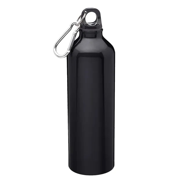 Aluminum Body Water Bottle - Carabiner Cap, 24 oz.