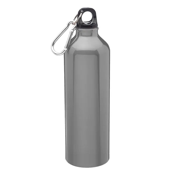 Aluminum Body Water Bottle - Carabiner Cap, 24 oz.