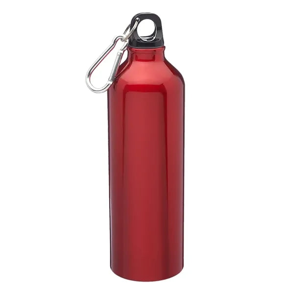 Aluminum Body Water Bottle - Carabiner Cap, 24 oz.
