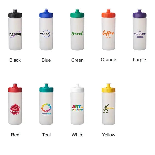 20 oz. Frosted Plastic Water Bottles