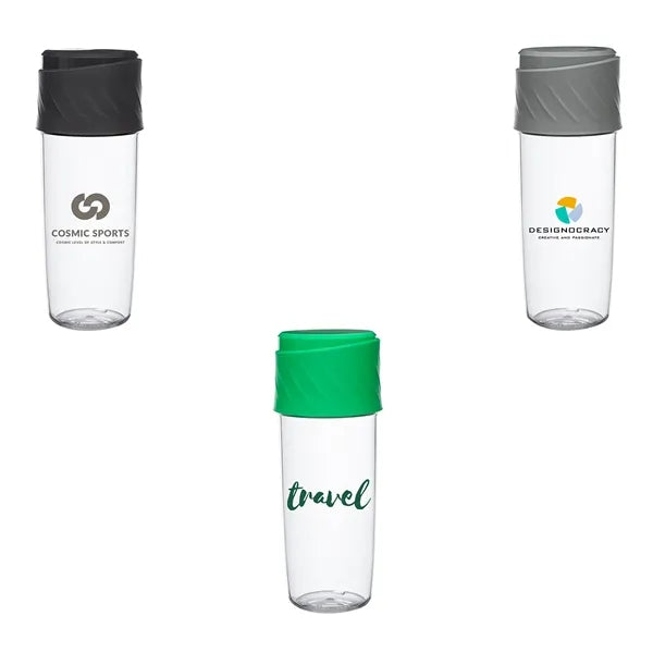 Sip-N-Snack Plastic Water Bottles 16 oz