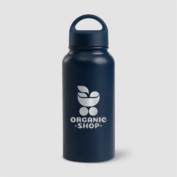 31oz. Double Wall Recycled Stainless Steel Bottle-Silkscreen