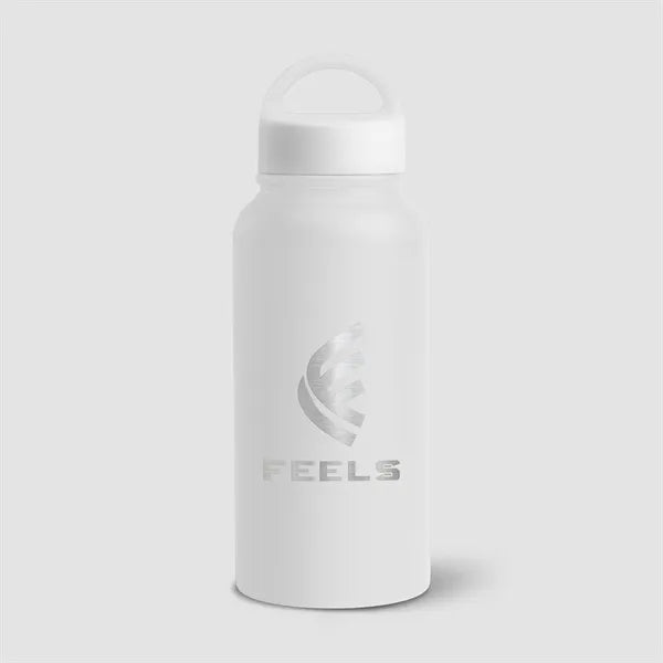 31oz. Double Wall Recycled Stainless Steel Bottle- Laser