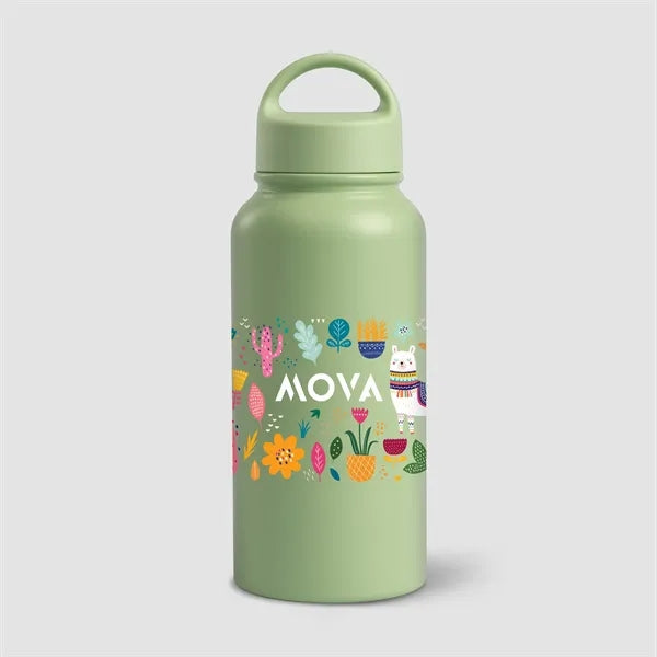 31oz. Double Wall Recycled Stainless Steel Bottle- Color Jet