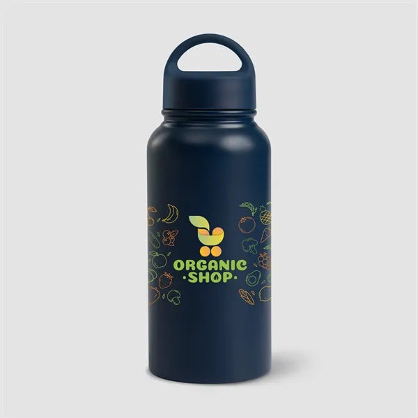31oz. Double Wall Recycled Stainless Steel Bottle- Color Jet