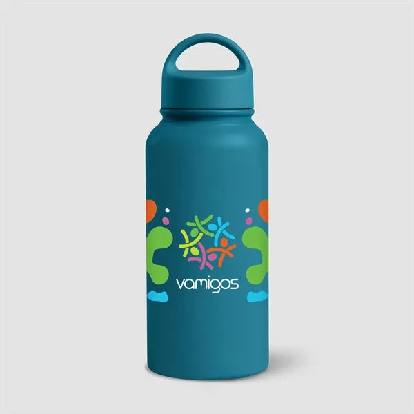 31oz. Double Wall Recycled Stainless Steel Bottle- Color Jet