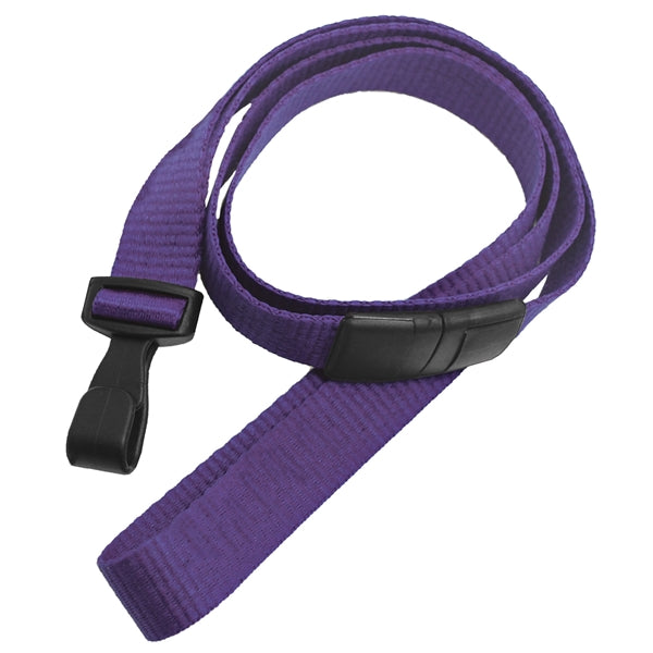 5/8" Blank Breakaway Lanyards with Wide Plastic Hook