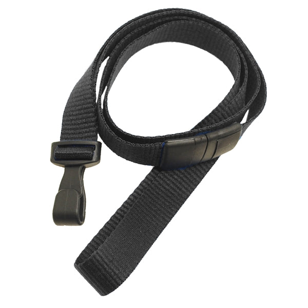 5/8" Blank Breakaway Lanyards with Wide Plastic Hook