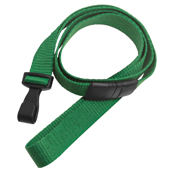 5/8" Blank Breakaway Lanyards with Wide Plastic Hook