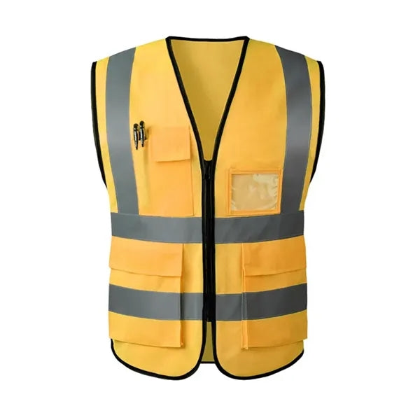 High-Visibility Zippered Reflective Safety Vest
