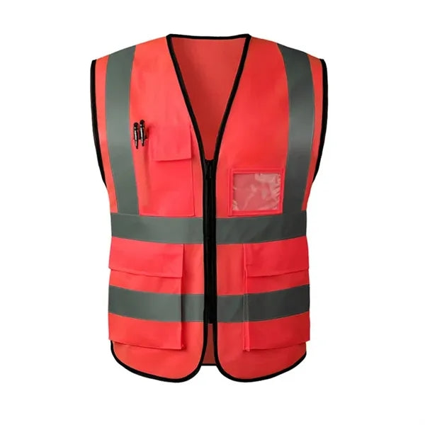High-Visibility Zippered Reflective Safety Vest