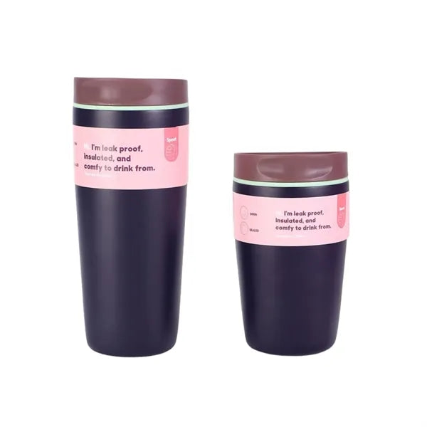 12OZ Portable Colorful Sliced Insulated Coffee Cup