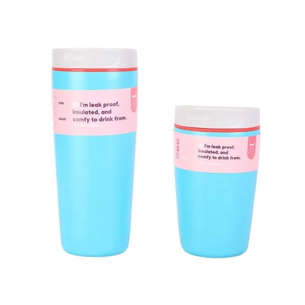 12OZ Portable Colorful Sliced Insulated Coffee Cup