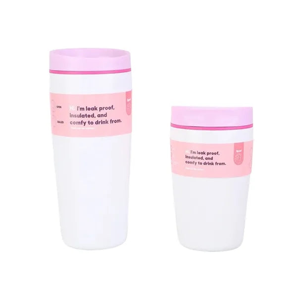 12OZ Portable Colorful Sliced Insulated Coffee Cup