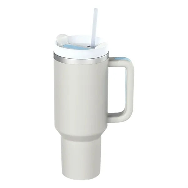 40OZ Vacuum Insulated Travel Iced Cup With Lid And Straw