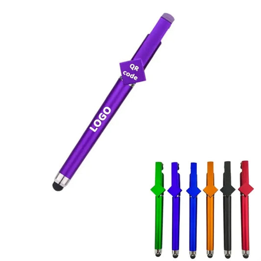 3-in-1 Pen with Phone Stand & QR Area