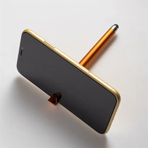 3-in-1 Pen with Phone Stand & QR Area