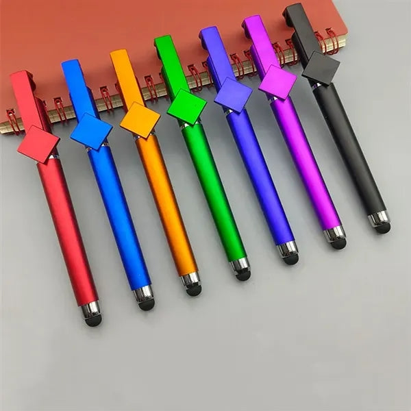 3-in-1 Pen with Phone Stand & QR Area