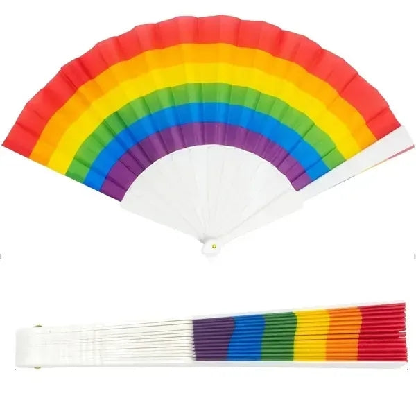 Rainbow Pride Folding Fan