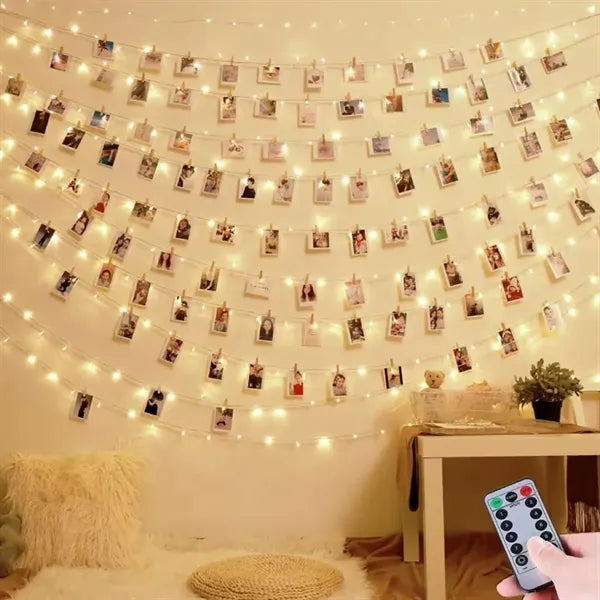 66 Feet Hanging String Fairy Lights USB Powered with Remote