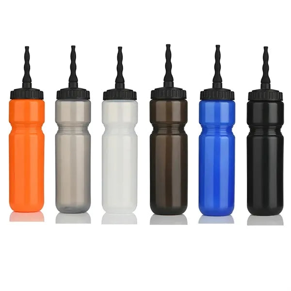 28 oz Custom Push Lid Plastic Water Bottles