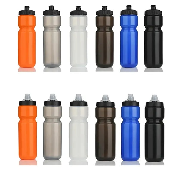 28 oz Custom Push Lid Plastic Water Bottles