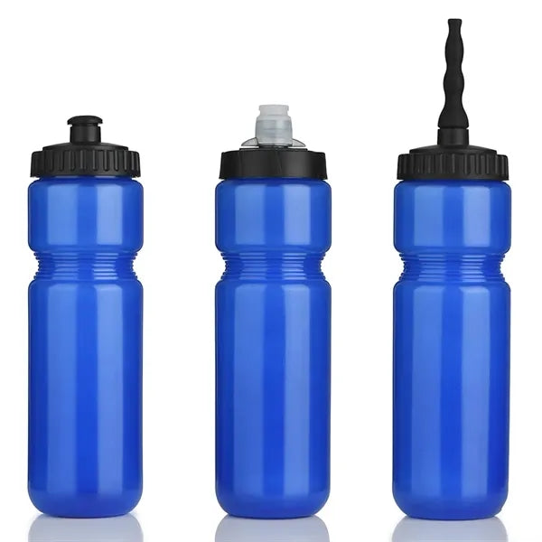 28 oz Custom Push Lid Plastic Water Bottles
