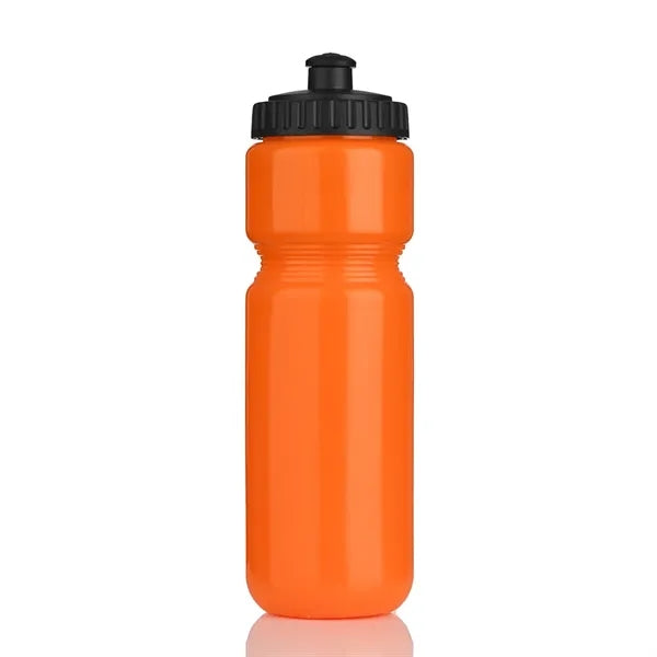 28 oz Custom Push Lid Plastic Water Bottles