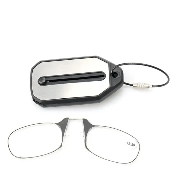 Foldable Ultra-Thin Frameless Read Glasses with Portable Box