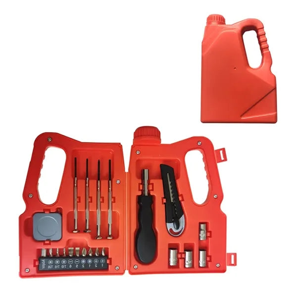 22-Piece Oil Pot-Shaped Multi-Functional Household Tool Kit