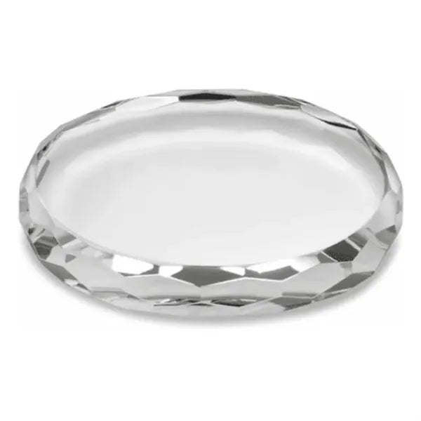 Oval Crystal Paperweight