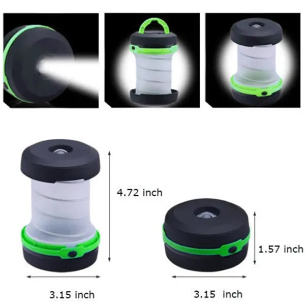Collapsible Waterproof Pop-Up LED Camping Light with Handle