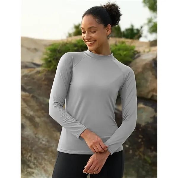 Women's Fleece-Lined Performance Mock Neck Shirt