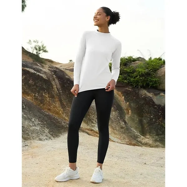 Women's Fleece-Lined Performance Mock Neck Shirt