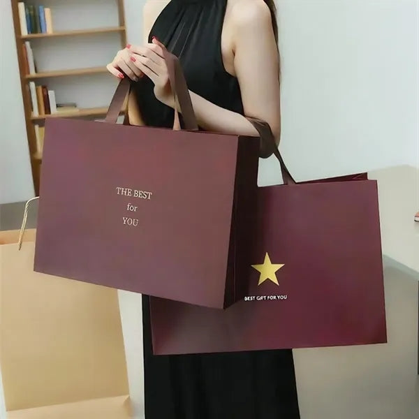 Kraft Paper Handbag For Christmas Decoration