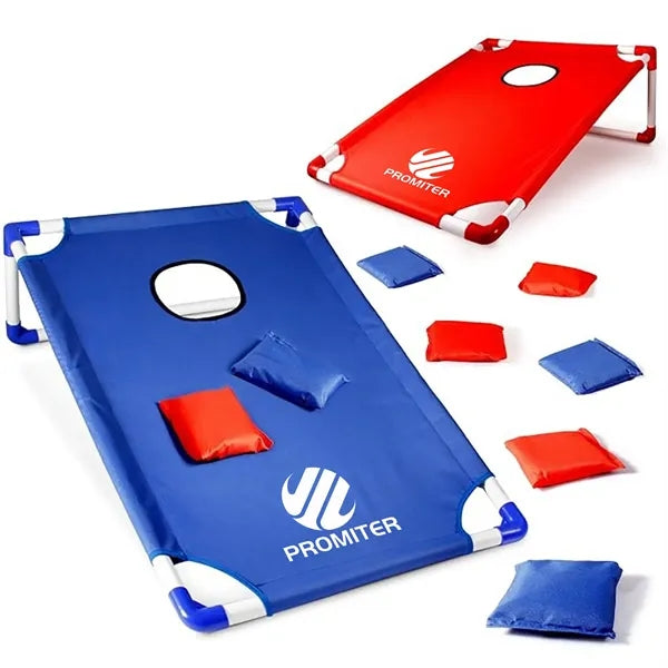 Outdoor Bean Bag Toss Game Set with Foldable Board